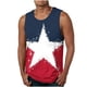 thumbnail image 1 of Hombres Moda Casual Impresión Suéter Cuello Redondo Deportes sin Mangas Tanque, 1 of 4