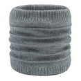thumbnail image 1 of Winter Warm Plus Fluff Line Stripe Bib Cover Solid Color Collar Thick Knit Bib, 1 of 3