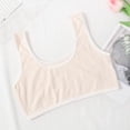 thumbnail image 4 of Xdegoge Girls Training Bra Soft Knit Texture Wireless Bralette Cozy U Neck Tank Top Breathable Stretchy Wide Straps Everyday Wear for Young Teens All Day Soft Support, 4 of 6