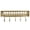 Golden, variant on OIUR Wall Mounted Floating Shelves, Metal Wall Shelf with 5 Hooks, Key Holder with Mail Organizer, Storage Rack for Entryway Living Room Bedroom Bathroom Kitchen