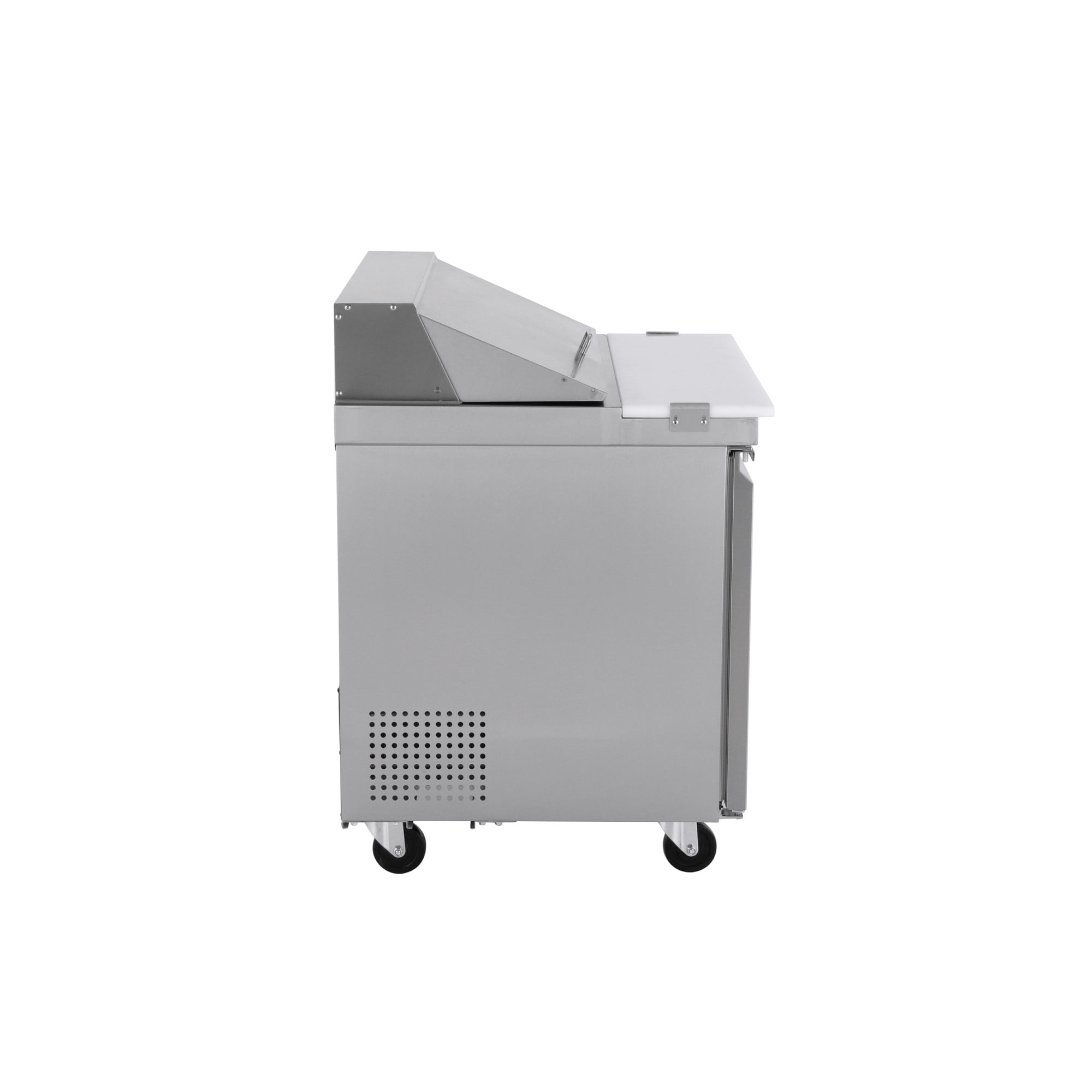 Norpole 7.6 cu. ft. Commercial Sandwich/Salad Prep Table Freezerless Refrigerator in Stainless Steel in Stainless Steel