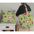thumbnail image 5 of Soimoi Tissu Satin Modal Vert Imprimé Donuts par Yard 42 Pouces de Large, 5 of 5