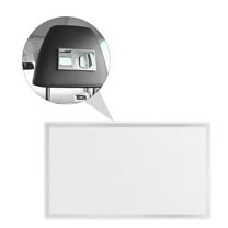 Soimiss Car Lovers Car Makeup Mirror Silver Stainless Steel 1Pc