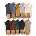 thumbnail image 1 of 10 Pairs Men Short Socks Cotton Ankle Socks No Show Socks for Spring Summer, 1 of 10
