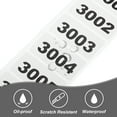 thumbnail image 4 of Uxcell 1 Rollo de Etiquetas de Número de Inventario, Etiquetas Numeradas Consecutivas del 3001 al 4000, Etiquetas Autoadhesivas (1.6x0.8 Pulgadas), 4 of 6