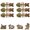 6Pcs, variant on Borikise Catnip and Silvervine Chew 100 Percent Natural Wooden Fish Bone Toy for Kitten Teething and Oral Cleaning Dental Care at Home