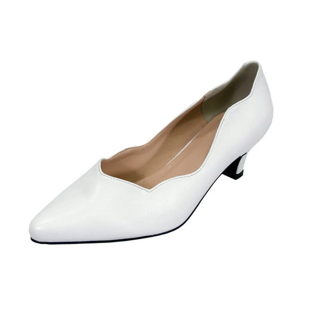Peerage - PEERAGE Makenzie Women Extra Wide Width Dress Shoes WHITE 7 ...
