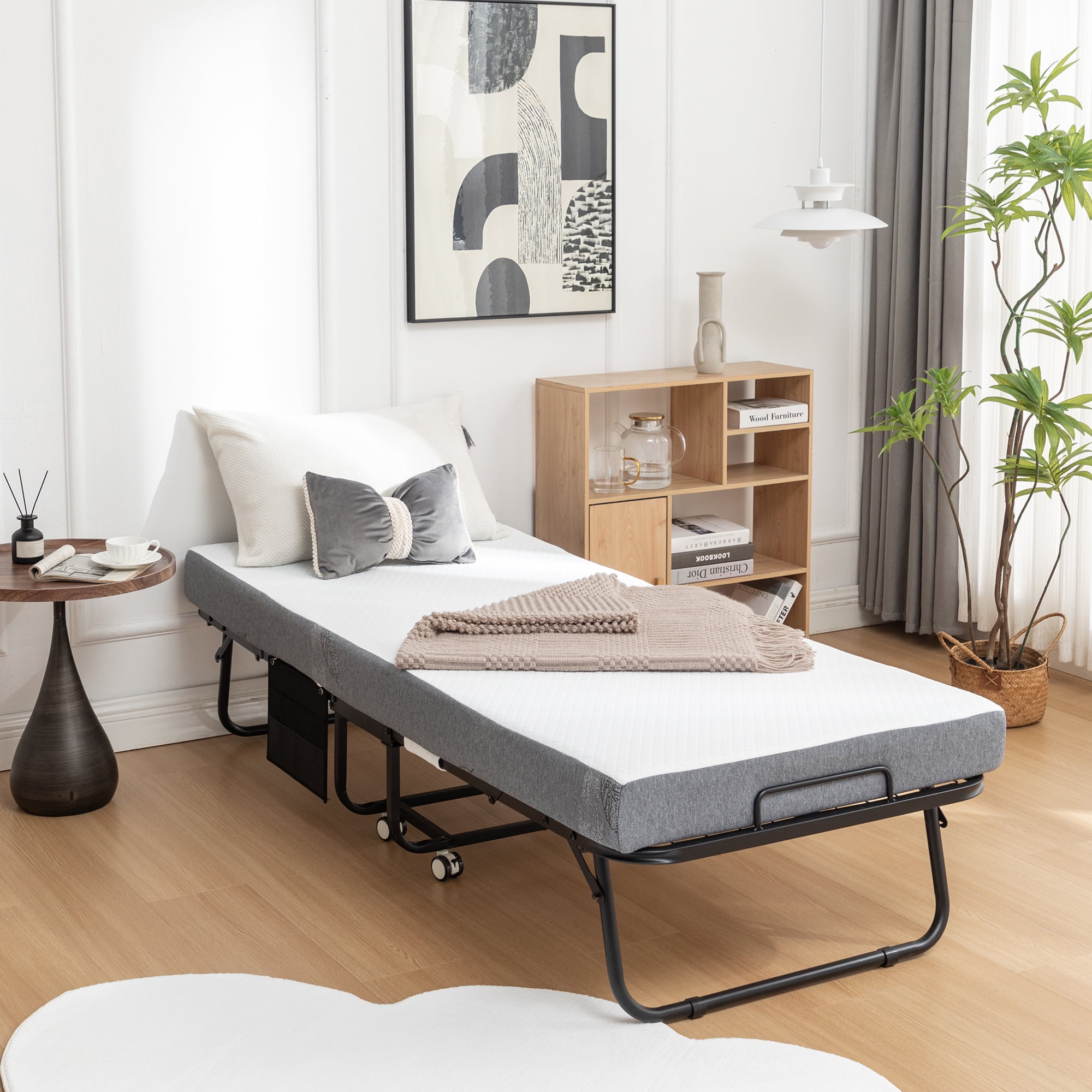 Serta Twin Size 39 inch Hollywood Rollaway Bed with Poly Fiber Mattress Walmart