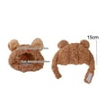 thumbnail image 6 of Puppy Cap Bear Shape Cute Dress-Up Costume Warm Headwear Dogs Hats Pet Accessories, 6 of 8