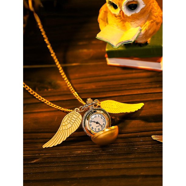 Bimirth Harry Potter Peripheral Golden Snitch Spherical Pocket Watch