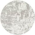 thumbnail image 4 of Livabliss Area Rugs for Living Room, 5ft Round Venice Modern Medium Gray Round Rug, Bedroom Dining Room Home Decor Stain Resistant Carpet (5'3" x 5'3"), 4 of 8