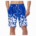 thumbnail image 2 of KPOPLK Mens Casual Shorts Elastic Waist Drawstring Loose Fit Summer Beach Vacation Shorts with Pockets(Dark Blue,M), 2 of 8