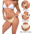 thumbnail image 6 of CF String Bikini Underwear for Women Soft Stretch Modal Bikini Panties High Cut Stretch Ladies Hipster Panty(3N,S), 6 of 9