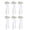 White 6pcs, variant on lanema Realistic Simulation Flower Car Mirror Flower Arrangements For Wedding Vehicles
