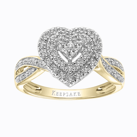 Keepsake Valentine Limited Edition 2018 1/3 Carat T.W. Certified Diamond 10kt Yellow Gold Ring