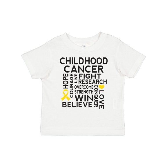 Inktastic Childhood Cancer Awareness Boys or Girls Toddler T-Shirt