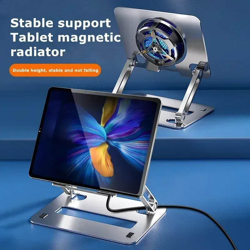 SL06 18W Powerful Semiconductor Cooling Radiator 2 Gear Adjustment Magnetic Game Cooler w/ Temperature Digital Display for IPad