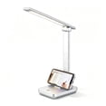 thumbnail image 3 of LED Desk Lamp Touch Control Metal Desk Light 3 Color Modes 5 Brightness Levels Dimmable Home Office Desktop Lamp for Reading, Studying, Nail, College Dorm, Silver, 3 of 8