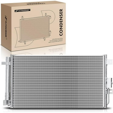 A-Premium Air Conditioning A/C Condenser Compatible with Fiat 500 2012-2019 L4 1.4L, Replace# 68073679AA