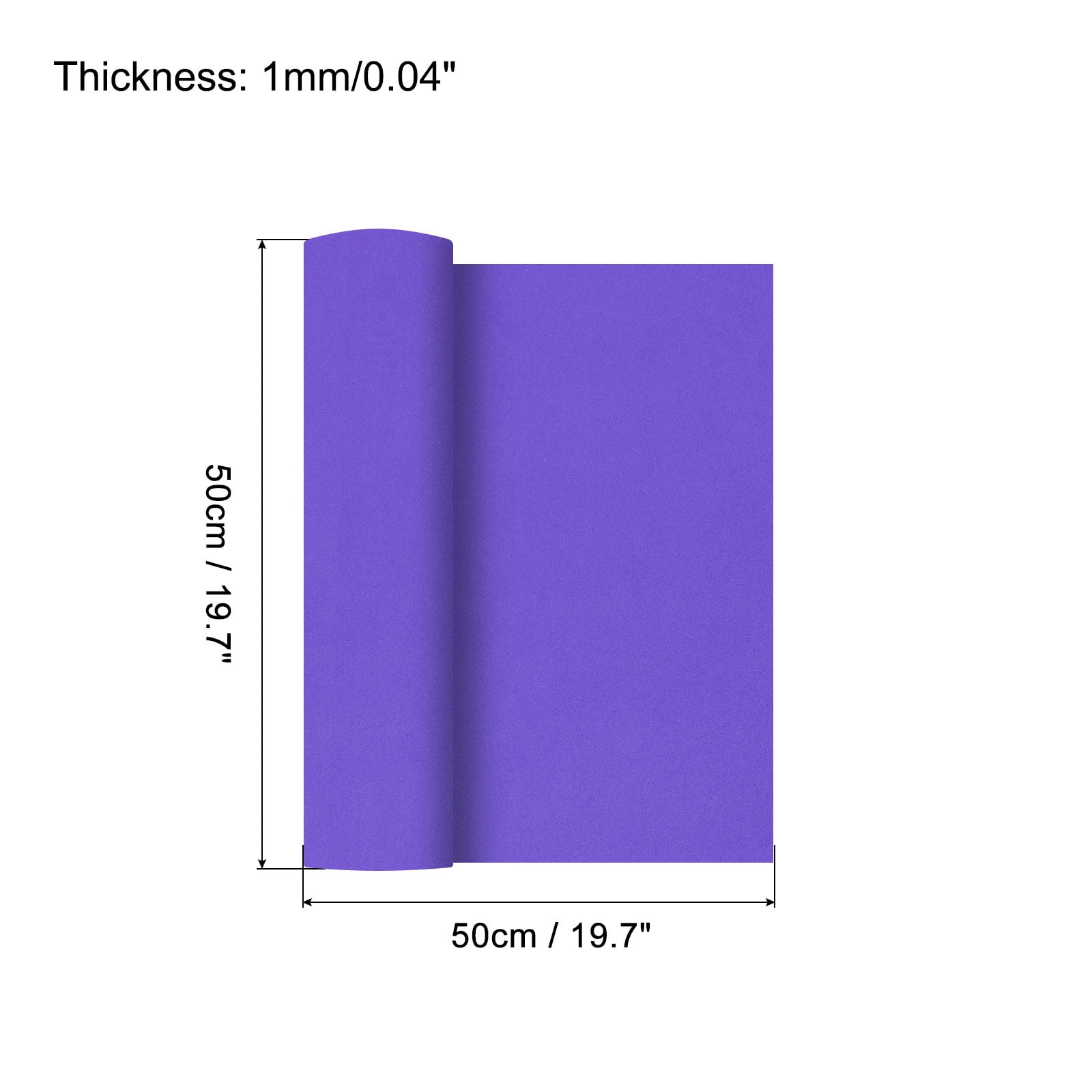 EVA Foam Sheets Dark Blue 20 Inch x 20 Inch 1mm Thick Crafts Foam Sheets 10Pcs