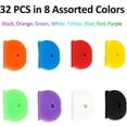 thumbnail image 5 of 32Pcs Key Caps Covers Tags, Rubber Key Identifiers, Key ID Caps Key Covers for House, Office, Locker, Apartment Key Organization, Perfect Coding System to Tag Your Keys in 8 Assorted Colors, 5 of 6