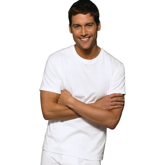 Hanes Classic Mens White Crew Neck T-Shirt White X-Large