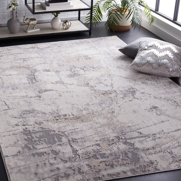 Safavieh Eternal Alene Abstract Area Rug, Ivory/Gray, 5'3" x 7'6"