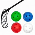 thumbnail image 4 of 4x pelotas de Floorball shamjiam pelotas de competición huecas Azul Verde Rojo, 4 of 8