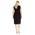 thumbnail image 2 of Kasper Womens Crepe Sheath Dress, Black, 20W, 2 of 2