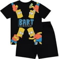 thumbnail image 2 of The Simpsons Boy's Bart T-Shirt and Shorts Bundle Clothing Set- Little and Big Boys Bart Simpson Sizes 4-20, Black, 8, 2 of 9