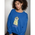 thumbnail image 2 of Husky With Unicorn Custome Sweatshirt Women -Image by Shutterstock, Female Large, 2 of 4