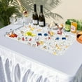 thumbnail image 2 of Unbranded 4 Foot Folding Ice Table, Buffet Salad Serving Table with Foldable Bucket, Removable Skirt, Drain System & 8" Spacious Edge, Portable Beverage Cooler for Party Camping Picnic Wedding, 2 of 9