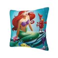 Throw Pillow Covers 24"x24" Inch, The Little Mermaid Decorative Pillow