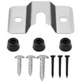 thumbnail image 1 of Dart Board Mounting Bracket Kit Heavy Duty Steel Wall Hanging Hardware Fixer (silver+black ), 1 of 11