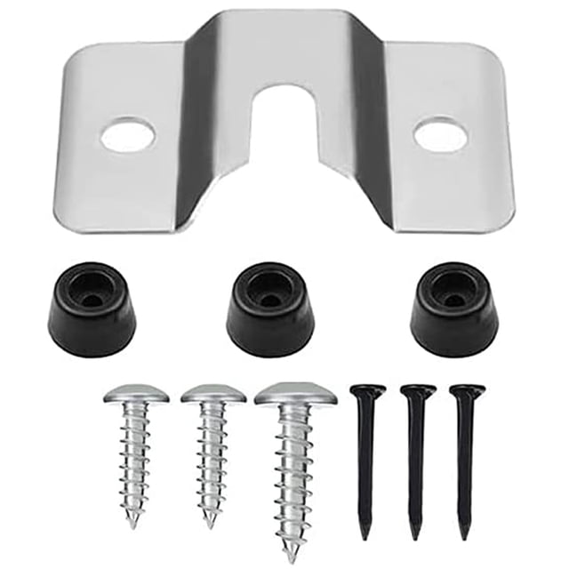 Dart Board Mounting Bracket Kit Heavy Duty Steel Wall Hanging Hardware Fixer (silver+black )