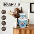 thumbnail image 3 of JAGASY Music Urns for Music Lover - Keepsake 3 Inch Abstract Small Urn for Men & Women Cremation - Tiny Funeral Blue Urn for Human Ashes Remains - Miniature Urns for Memorial, 3 of 7