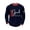 Blue2, variant on America 250 Merchandise Hoodies for Men Retro Knit Hooded Sweatshirt Long Sleeve Casual Pullover with Pocket for Athletic Leisure Black L