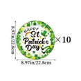 thumbnail image 2 of EGNMCR St. Patrick's Day Themed Party Tableware Set Disposable Decorative Tableware Paper Set disposable tableware, 2 of 2