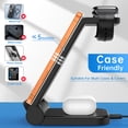thumbnail image 5 of Fast Wireless Charger Station, 23W Wireless Charging Stand for iPhone 16/15/14/13/13 Pro/ 12/12 Pro/11/XS Max/XR/X/Galaxy S23 S22 S21 S10, Charging Station for AirPods 4/3/2/Pro, iWatch Series, 5 of 8
