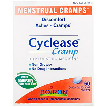2 Pack Boiron Cyclease Cramp Menstrual Cramps Natural Homeopathic 60 Tablets (Best Cure For Menstrual Cramps)