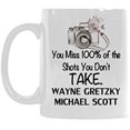 thumbnail image 4 of Funny Life Mug - You Miss 100% of the Shots You Don't Take White Ceramic Coffee Mug 11 Oz - Funny Coffee Cup or Tea Cup, 4 of 5