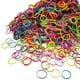 thumbnail image 1 of Mini bandas elásticas suaves multicolor para el cabello de niños, trenzas y peinados de boda (1000 unidades multicolores), 1 of 6