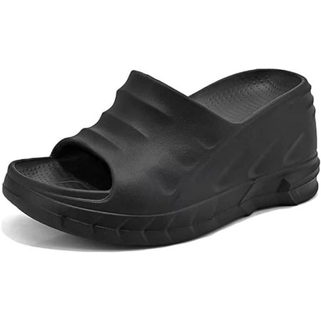 

Slippers for Women Sandals Non Slip Quick Drying Thick Sole 8CM Peep Toe Spa Beach Indoor&Outdoor Casual Fashion