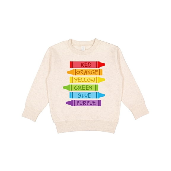 Inktastic Colored Crayons Toddler Sweatshirt