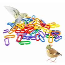 Armastuse Plastic Chain,100 Pieces C-Clip Hooks Chain Links,C-Clips Link,C-Links Parrot Toy Parts Mix ColorSmall Pet Rat Bird Partschain Links Plastic(Colour)