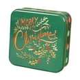 thumbnail image 1 of Caja de regalo para galletas navideñas, lata para galletas, empaque para regalo, estuche para bocadillos con dibujos animados Verde MERRY, 1 of 9