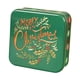 thumbnail image 1 of Caja de regalo para galletas navideñas, lata para galletas, empaque para regalo, estuche para bocadillos con dibujos animados Verde MERRY, 1 of 9