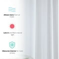 thumbnail image 3 of THD Basics 2 Piece Semi Sheer Voile Window Curtain Drapes Grommet Top Panels for Bedroom, Living Room & Kids Room - Set of 2 panels, 3 of 6