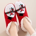 thumbnail image 7 of Fabrcox Womens Plush Indoor Slipper Socks, Christmas Holiday Print, Non Slip Grippers Cozy Winter Fuzzy Socks, Loungewear Sleep Socks for Home (A), 7 of 7