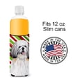 thumbnail image 4 of Carolines Treasures SC9343MUK Shih Tzu Candy Cane Holiday Christmas Ultra Hugger for slim cans Slim Can multicolor, 4 of 6